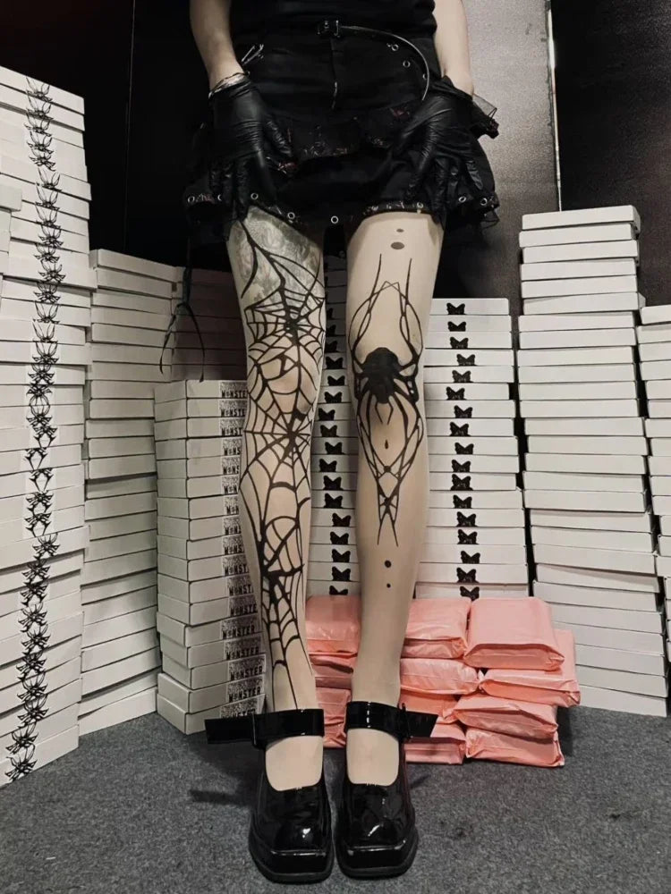 Spooky Chic Fishnet Tights