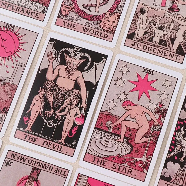 Charming Pink Tarot Cards