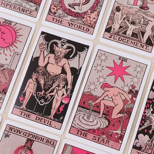 Charming Pink Tarot Cards