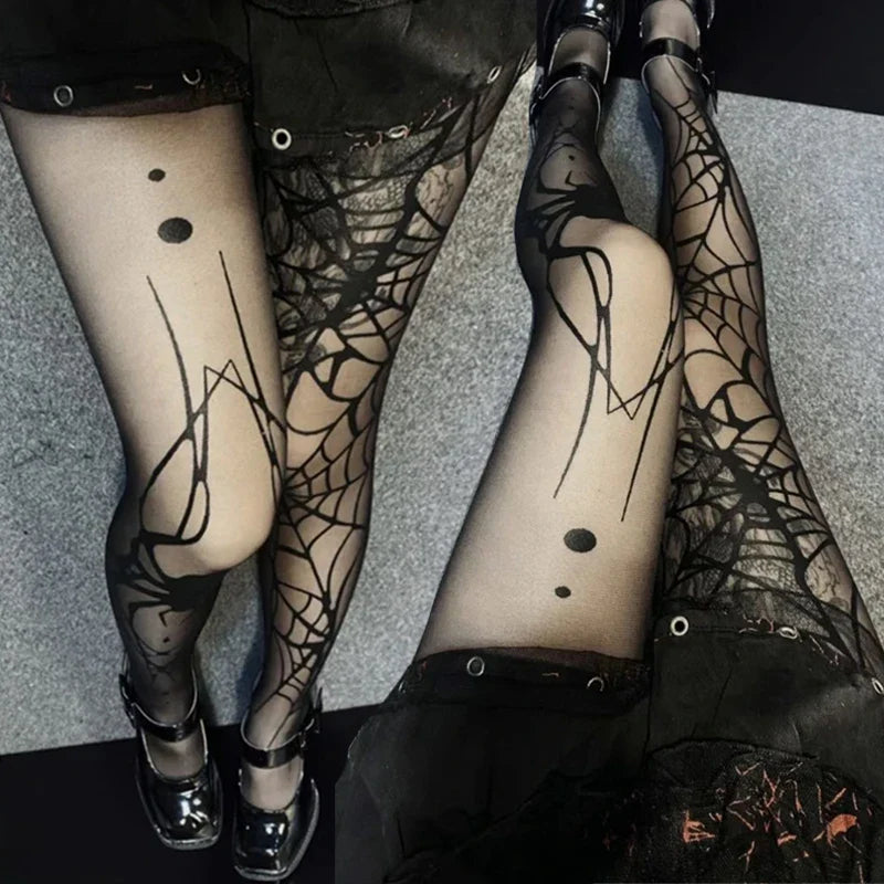 Spooky Chic Fishnet Tights