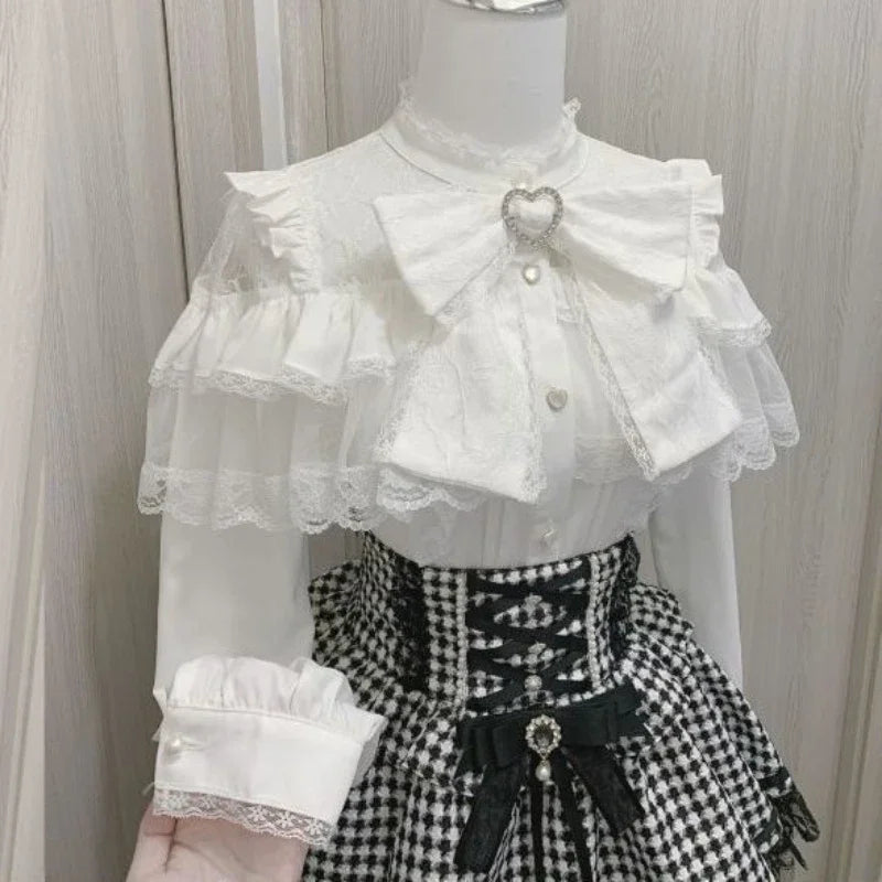 Chic Harajuku Bow Blouse