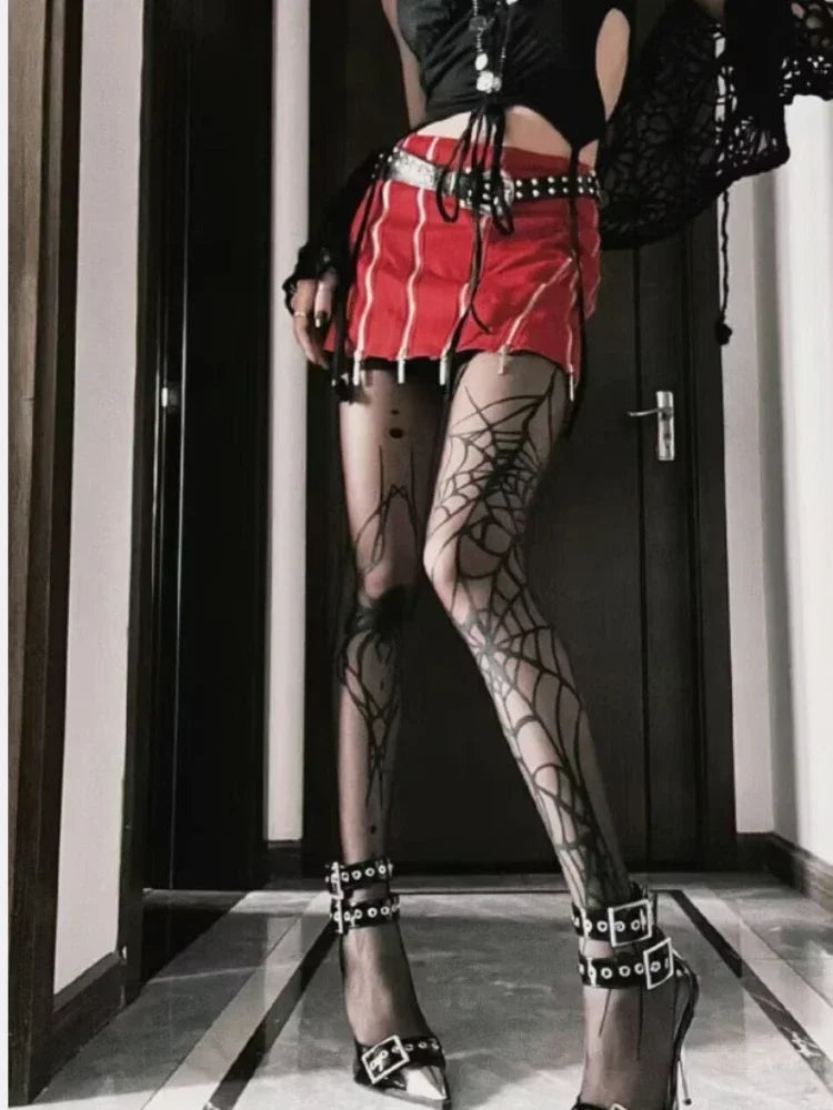 Spooky Chic Fishnet Tights