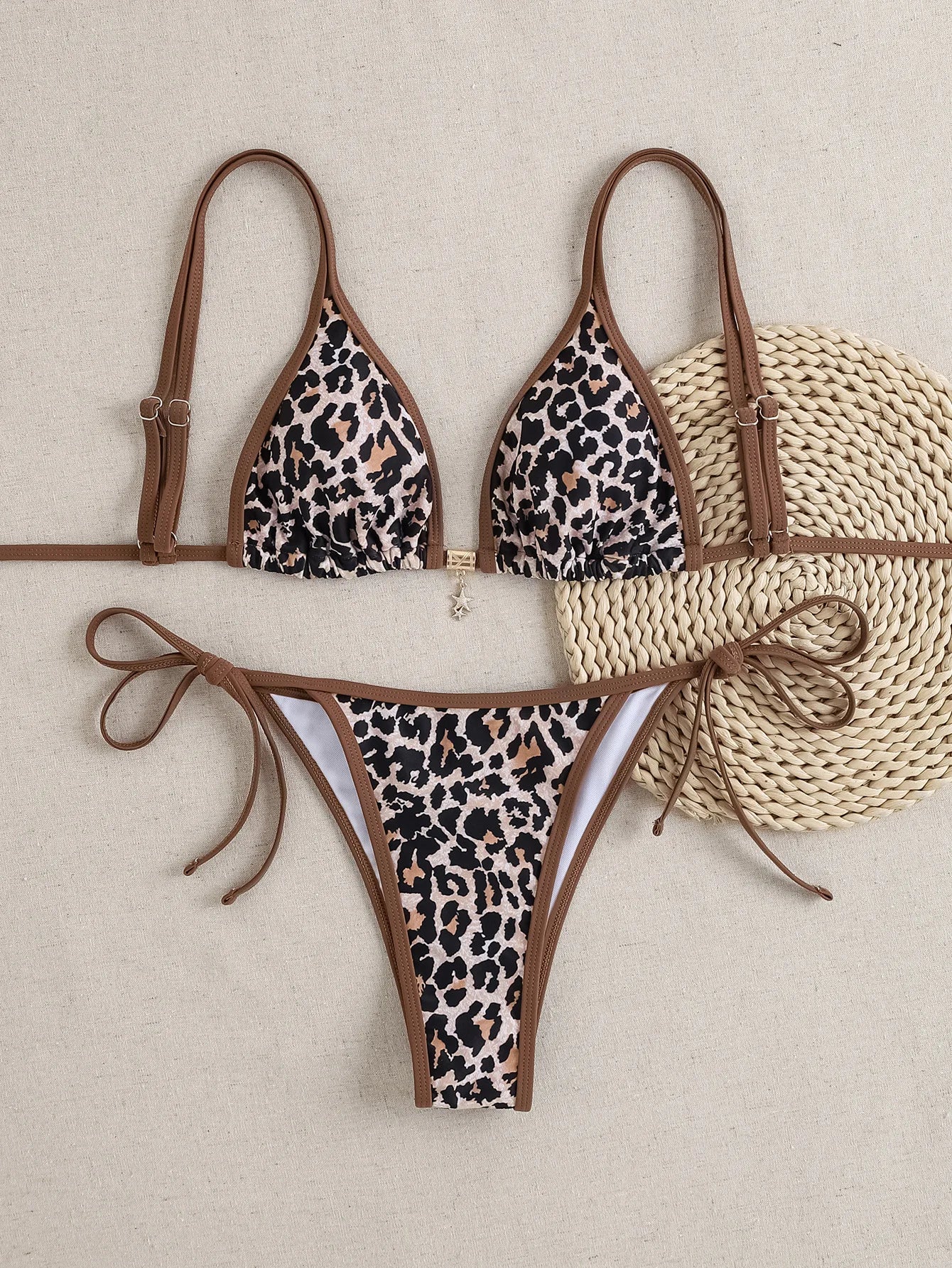 Floral Triangle Bikini Set
