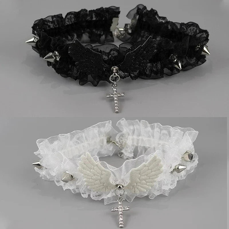 Chic Angel Wing Choker Necklace
