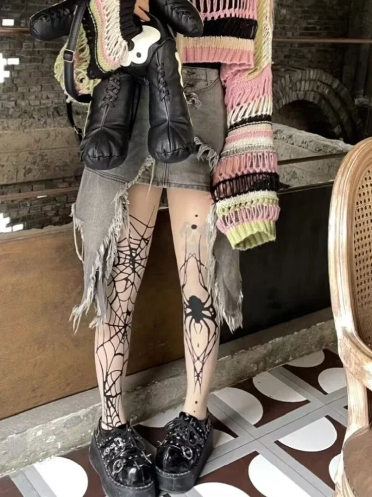 Spooky Chic Fishnet Tights